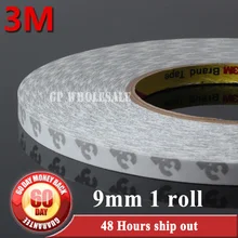 1 х 9 мм* 50 м длина 3 м 9080 Двухсторонняя клейкая лента, для таблички, чехол, Светодиодная лента клейкая, общее использование#1501