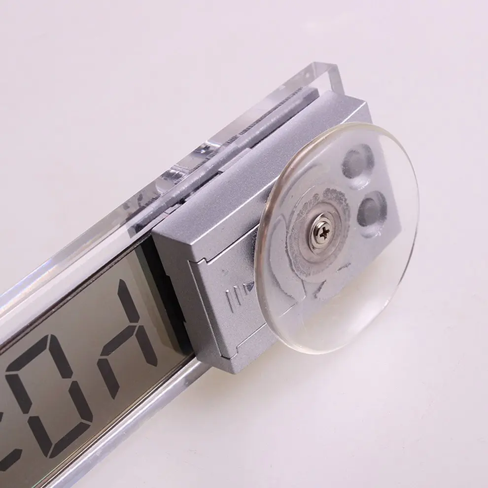 Creative Suck Clock for Car chuck type electronic clock automotive digital table transparent LCD clock Drop shipping Creative Suck Clock for Car chuck type electronic clock automotive digital table transparent LCD clock Drop shipping