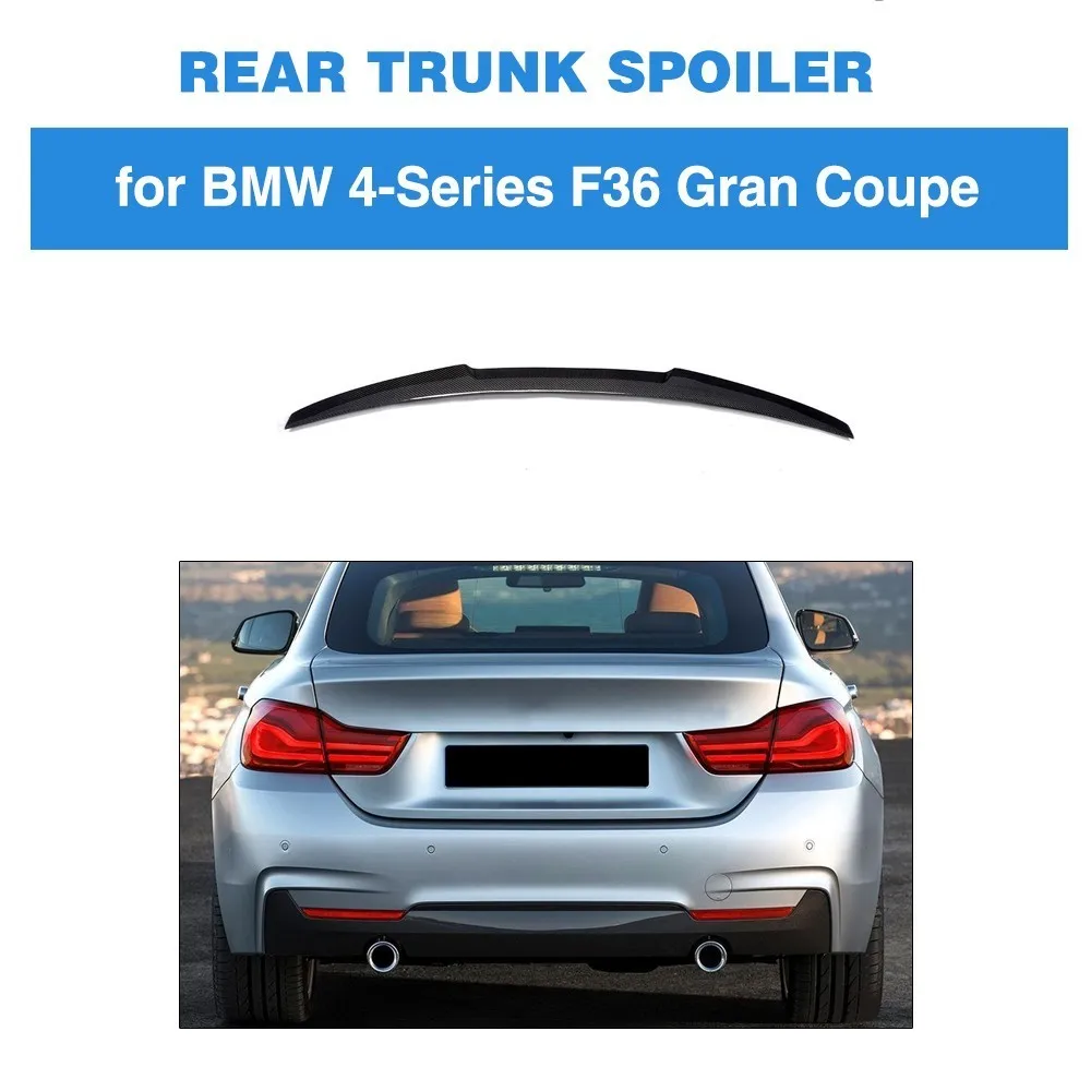 

Carbon Fiber Car Styling Rear Trunk Spoiler Boot Lip Wing for BMW 4-Series Gran Goupe F36 M Sport 2015 - 2018
