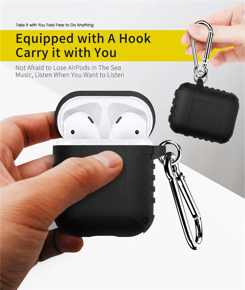 

Luminous Armor Strong Protection Case for Apple Airpods Shockproof Cover for Air Pod New Airpods 2 Silicone Case Accessories