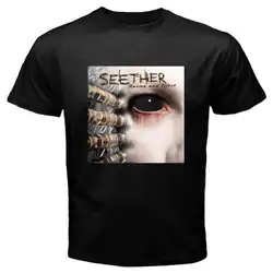 Новый SEETHER Карма и эффект рок группа Мужская Черная Футболка размер S M L XL 2XL 3XL