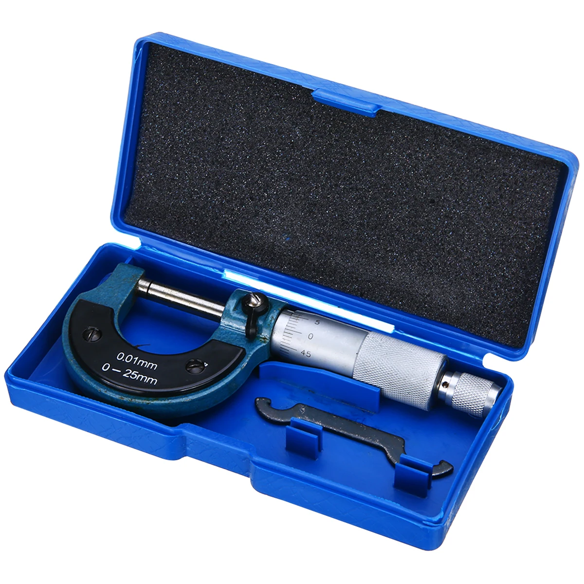 0-25mm 0.01mm Precise Gauge Micrometer Outside Metric Micrometer Tool With Metal Caliper Tool For Measuring Tools
