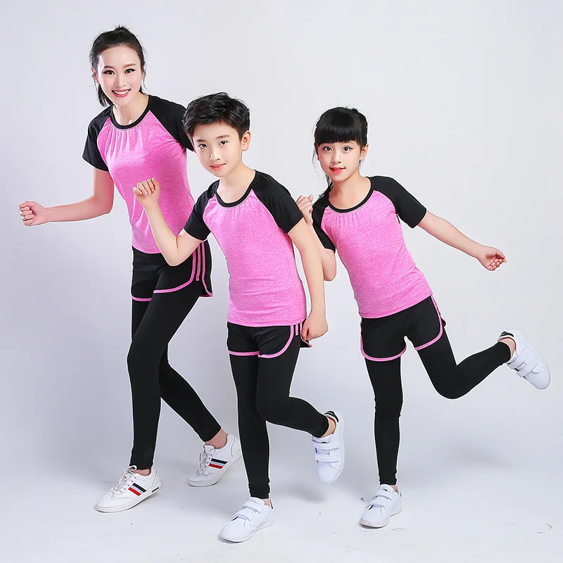 

Women Yoga Gym Suit Jacket Set Woman Girls T-shirt + Pants Tight Leggings Costume Sports Fitness Sports Jogging Set