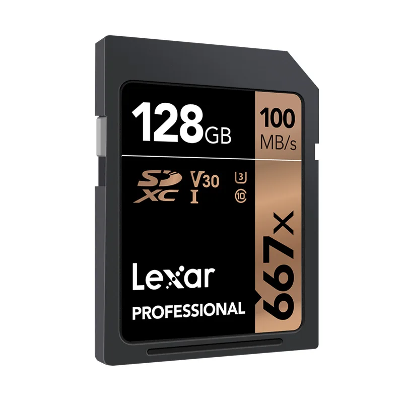 Original Lexar Professional SD Memory Card 667x 128GB U3 class 10 SDXC Flash Cards 100M s 2