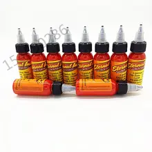10 бутылок унций набор краски для татуировки наборы для тела Искусство 30 мл помада красная Профессиональная Красота для перманентного макияжа краски аксессуары