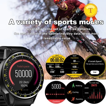 

2018 best selling Multi-Sports GPS Smart watch support Camera Heart Rate sleeping monitor Sim TF Card smartwatch For Android IOS