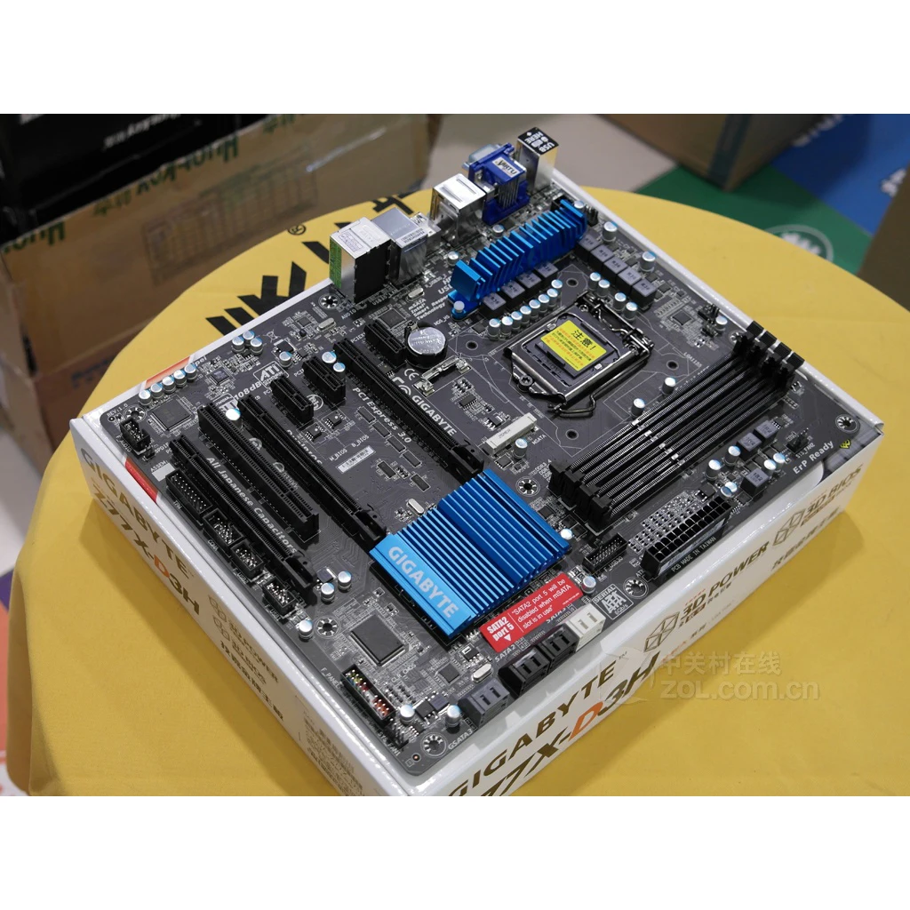 Gigabyte GA-Z77X-D3H DDR3 Motherboard USB3.0 32G Z77X-D3H Desktop SATAIII Systemboard PCI-E 3.0 Z77X LGA 1155 Z77 Used