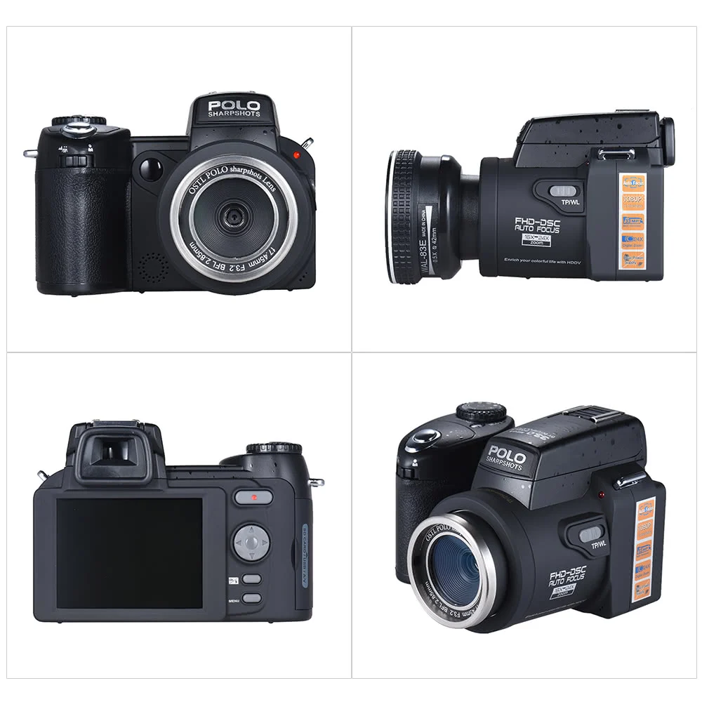 Professional POLO цифровая камера пиксели Автофокус зум фотография фото видеокамера 33MP HD
