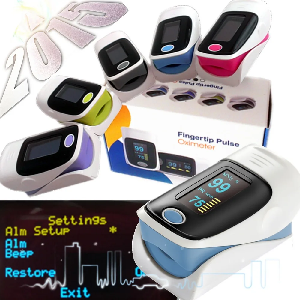 

Powerful Alarm added!!! 5***OLED Finger Pulse Oximeter Blood Oxygen SpO2 Saturation Oximeter spo2 monitor