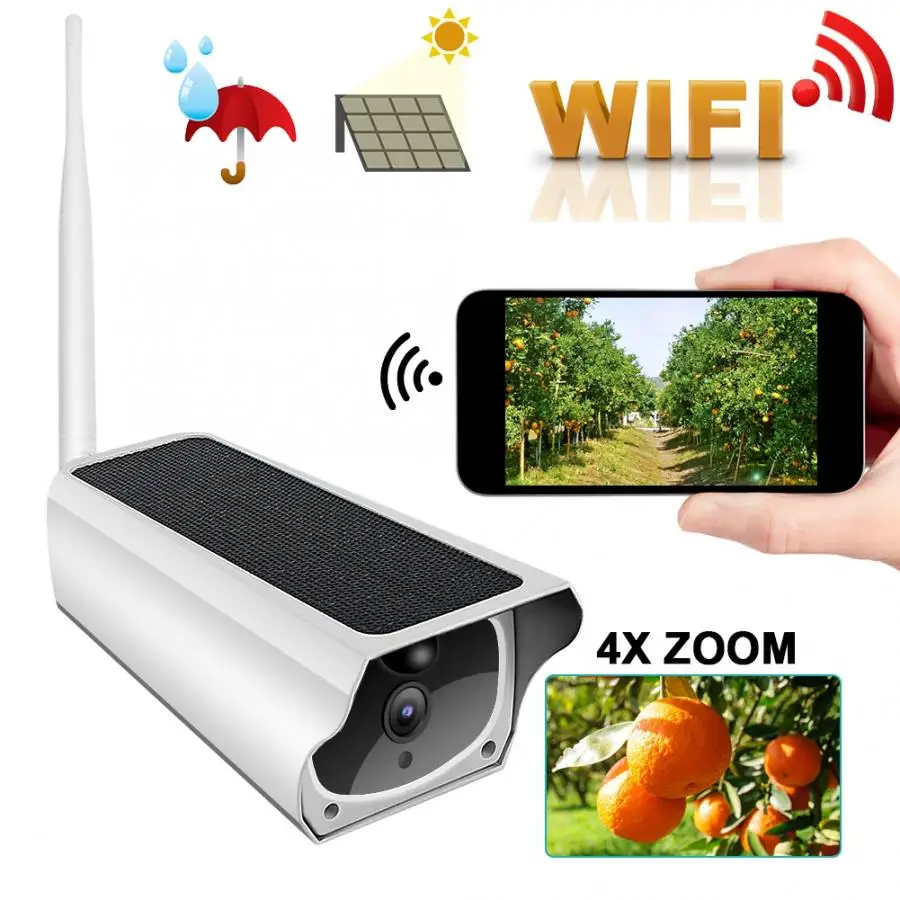 

Outdoor 4 X Zoom 2MP 1080P Wireless Wifi Solar Waterproof Security CCTV Camera for ONVIFWifi Camera