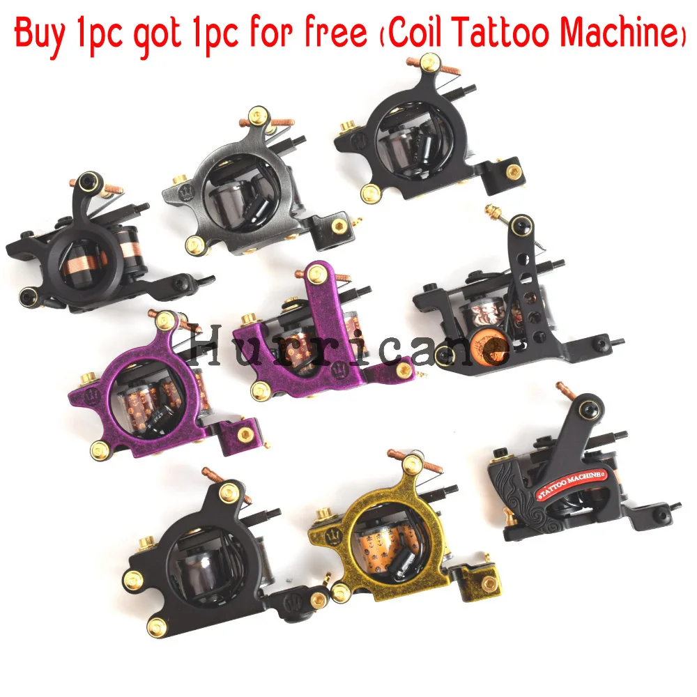 

2pcs/set Handmade Tattoo Machine 1pc Liner Machine Tattoo+1pc Shader Tattoo Gun Iron Frame Wrap Coil Tatoo Machine For Body Art