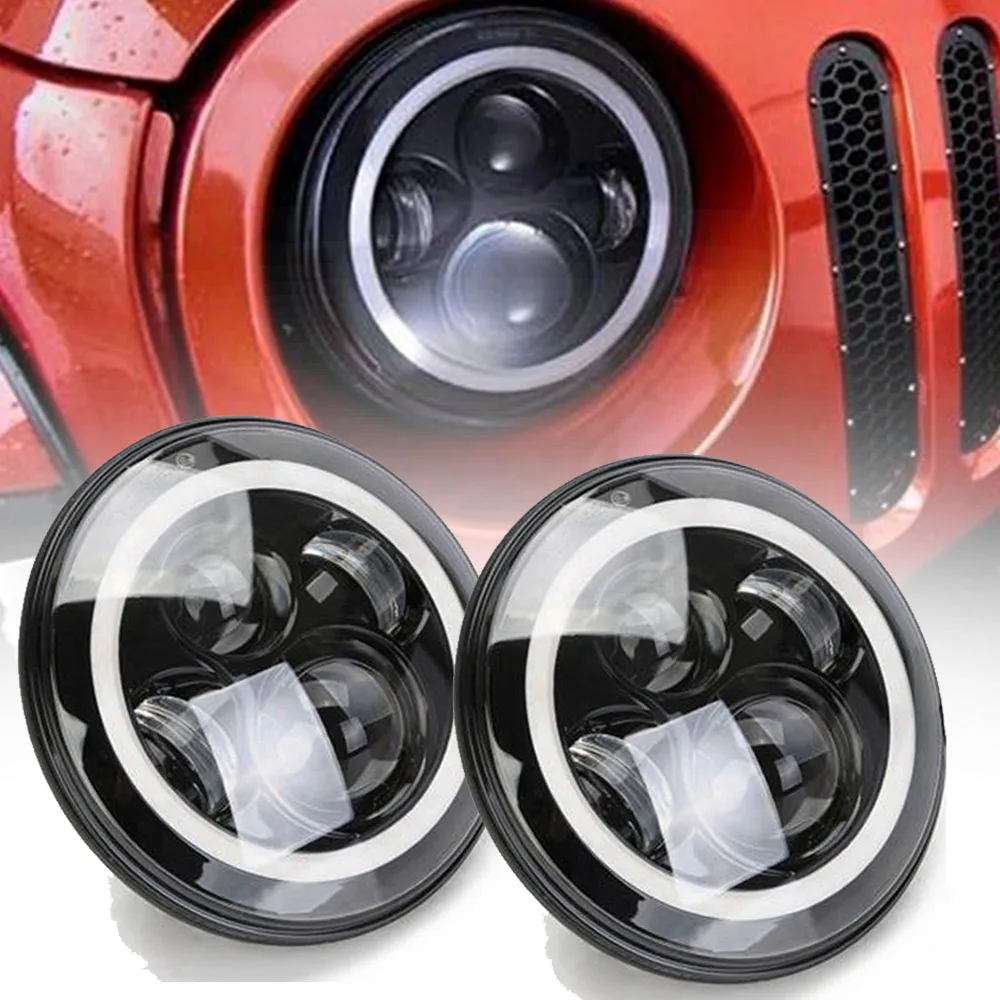 Comprar Marlaa para Nissan patrulla Y60 Hummer H1 y H2 par 7 pulgadas LED faro para Jeep Wrangler TJ JK LJ CJ 7 pulgadas para Land Rover Defender