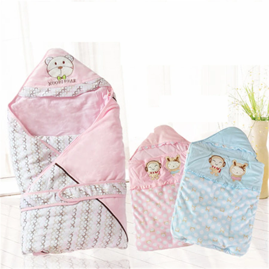 Soft Cotton Baby Blankets Newborn Super Soft Infant Wrap Envelope For