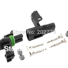 Longyue 10 комплект Погодный пакет Weatherpack 2 контактов запечатанных соединительных проводов комплект