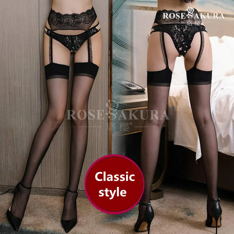 12D Women sexy garter belt stockings in one thigh high socks Transparent Silk lace black Stockings jarretelles sexy knee socks 12D Women sexy garter belt stockings in one thigh high socks Transparent Silk lace black Stockings jarretelles sexy knee socks