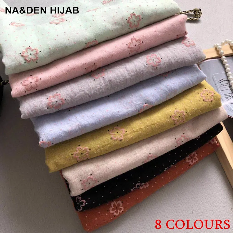 

2018 new scarf summer flower pattern scarves shawls cotton viscose long shawl women popular muslim hijab scarfs fashion muffler