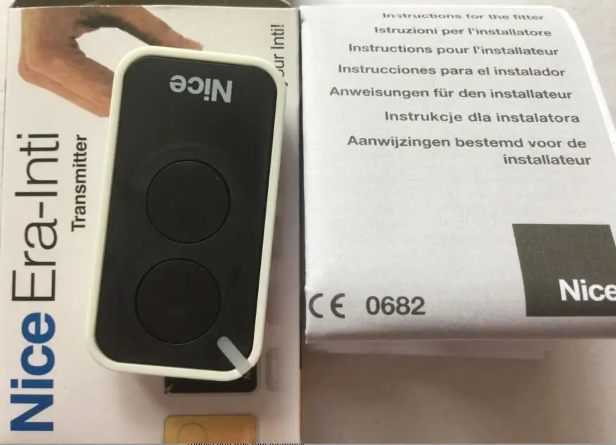 

10pcs for NICE Era Inti transmitter garage door remote control rolling code duplicator