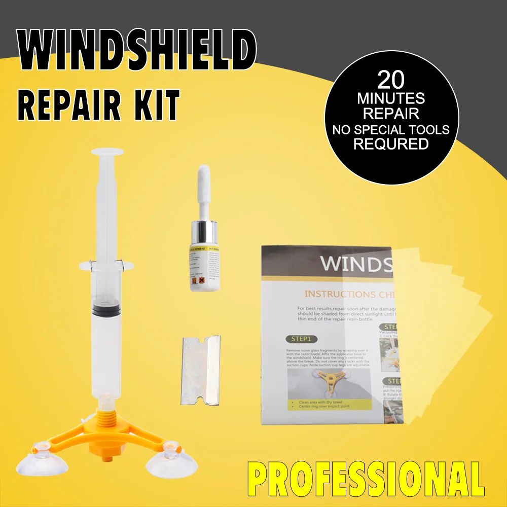Windshield Repair Kits DIY Car Window Repair Tools Glass Scratch