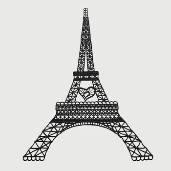 

Lychee Life DIY 1pc Eiffel Tower Pattern Embroidery Lace Trims Water Solution Lace Ribbon Sewing Dress Clothes Supplies Decor