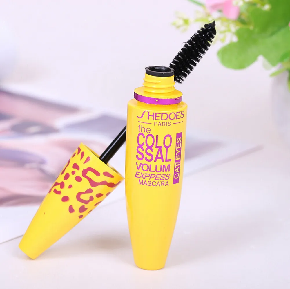 Водостойкая тушь для ресниц модная Professional Cosmetic Black Mascara Makeup удлиняющая, подкручивающая ресницы для глаз Прямая