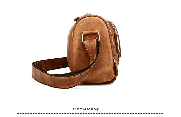 2019 новые мужские сумки из натуральной кожи модные повседневные ретро сумки через плечо crazy horse Кожаные мужские сумки через плечо