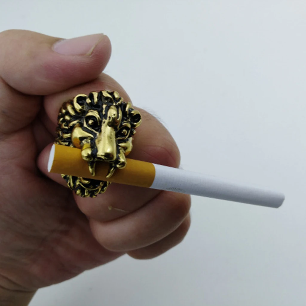 MagiDeal Elegant Lady Smoker Smoking Cigarette Holder Finger Ring Clip Holder for Nicotine Hand Free
