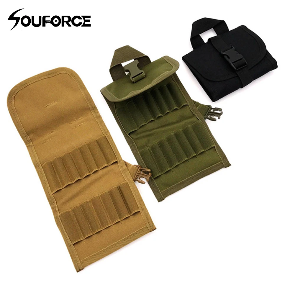 

Multifunctional Tactical MOLLE Bullet Pack 14 Rounds Shells Holder Military Shooting Bullets Box Ammunition Bag