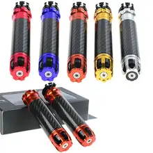 7/8 ''22 мм CNC углеродное волокно универсальная мотоциклетная ручка для мотоцикла ручки из углеродного волокна ручки на руль мотоцикла ручки