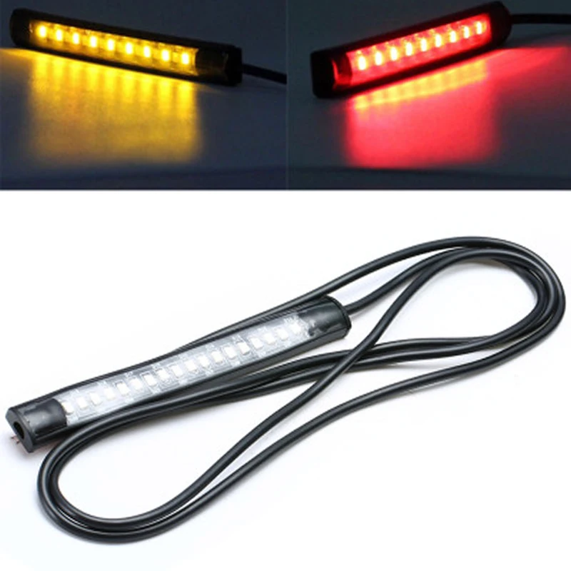 

MAHAQI Motorcycle lightings Led Light Strip Led 1.2w 12v Colorful Running Lights 18 leds Decoration Motorcycle Accessories