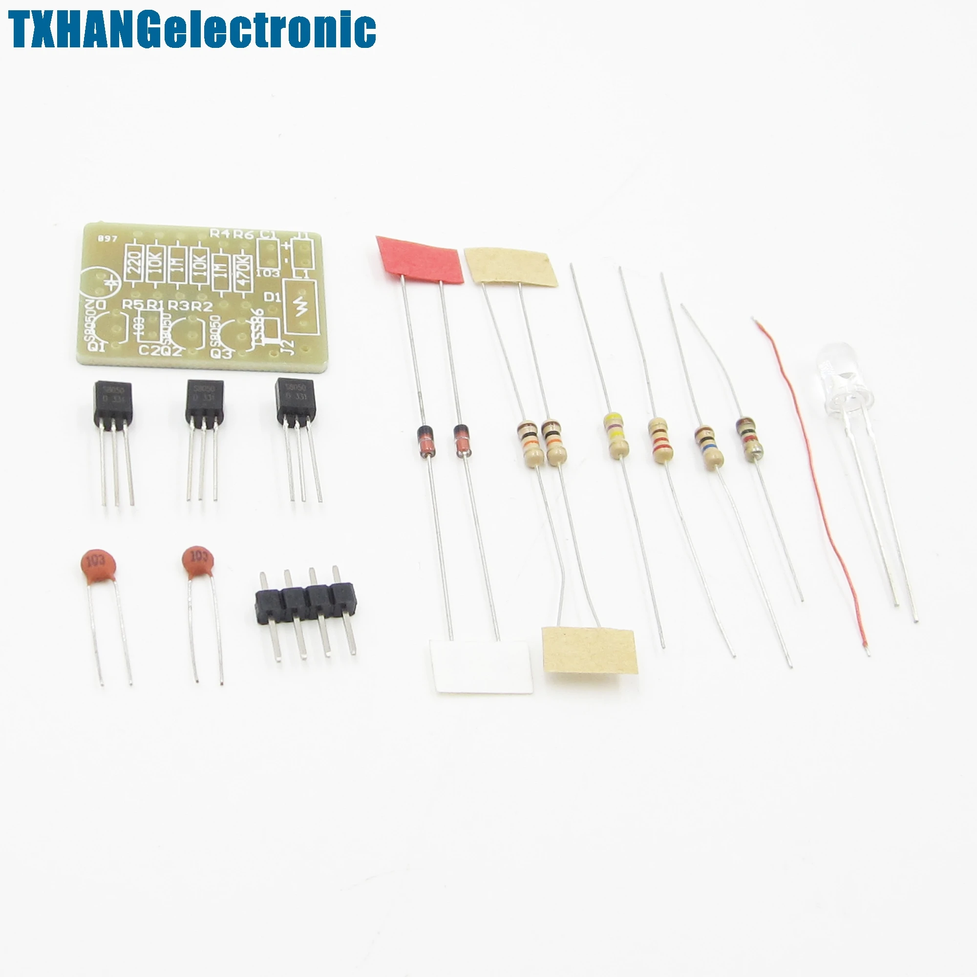 Mobile Phone Signal Flash Light DIY Kit 3-12V Radiation Power Electronic Fun Kit