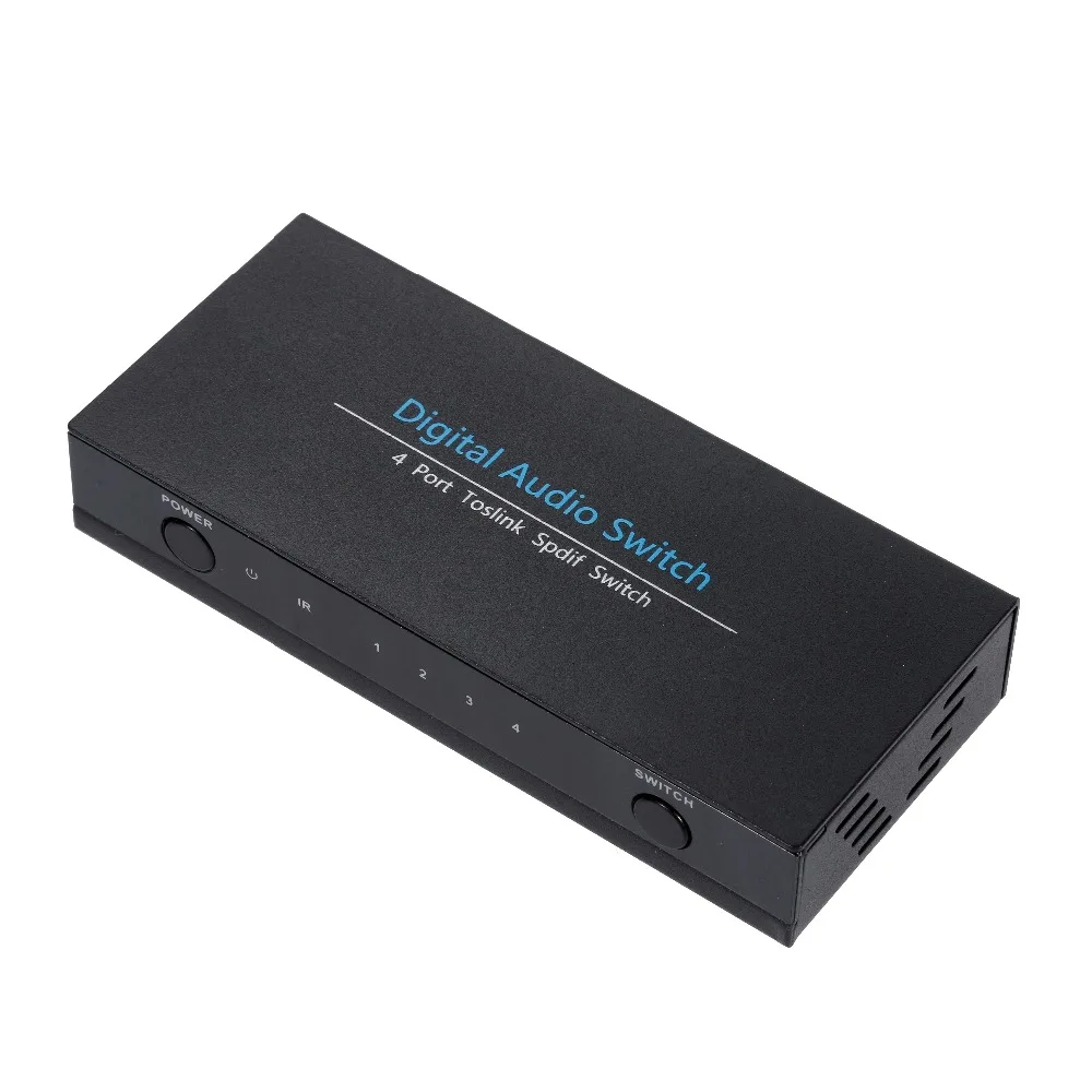 KUYiA высококачественный SPDIF TOSLINK Цифровой оптический аудио 4x1 сплиттер переключателя(4 входа 1 выход)-1 шт