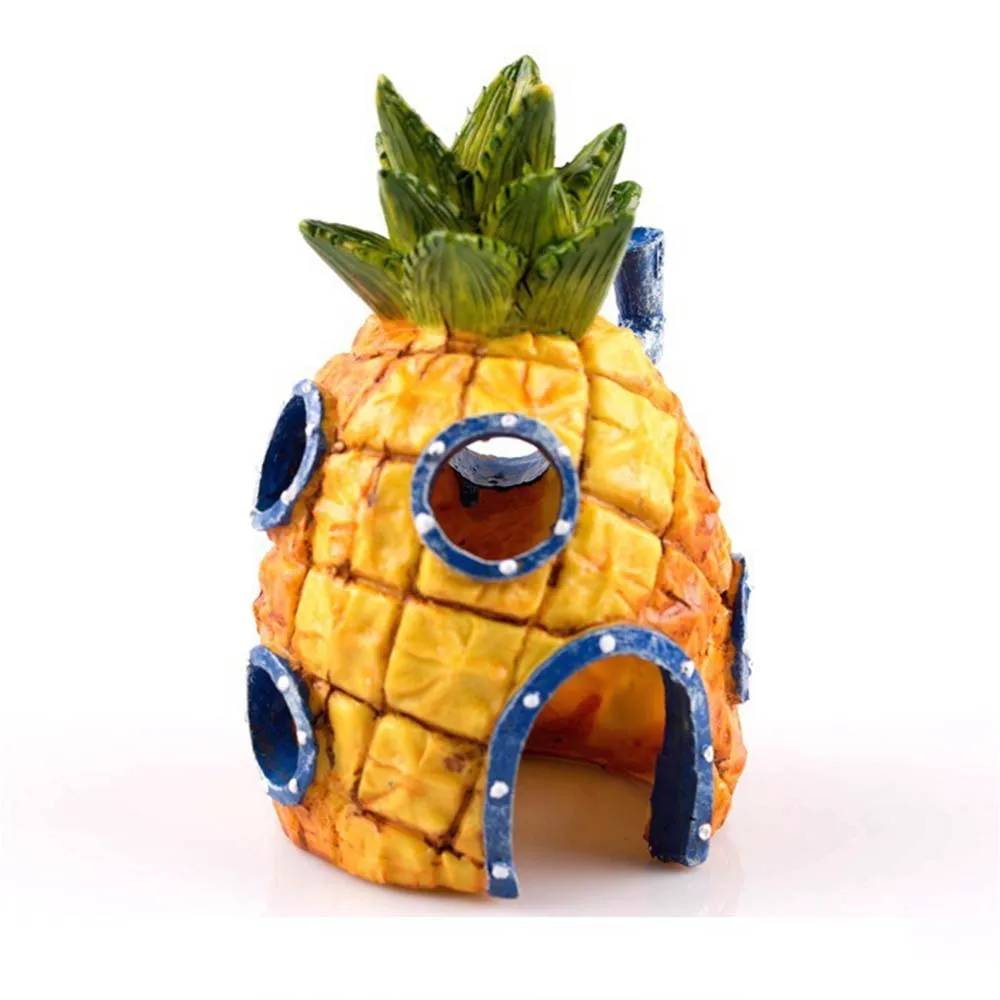 

Resin Home Aquarium Ornament SpongeBob SquarePants house Decoration for Fish Tank Aquarium Landscape