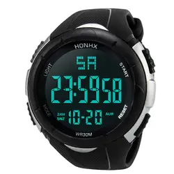(Бесплатная для RU/ES) доставка Для мужчин часы хорошего Аналоговый Цифровой в стиле милитари спортивные светодио дный Водонепроницаемый