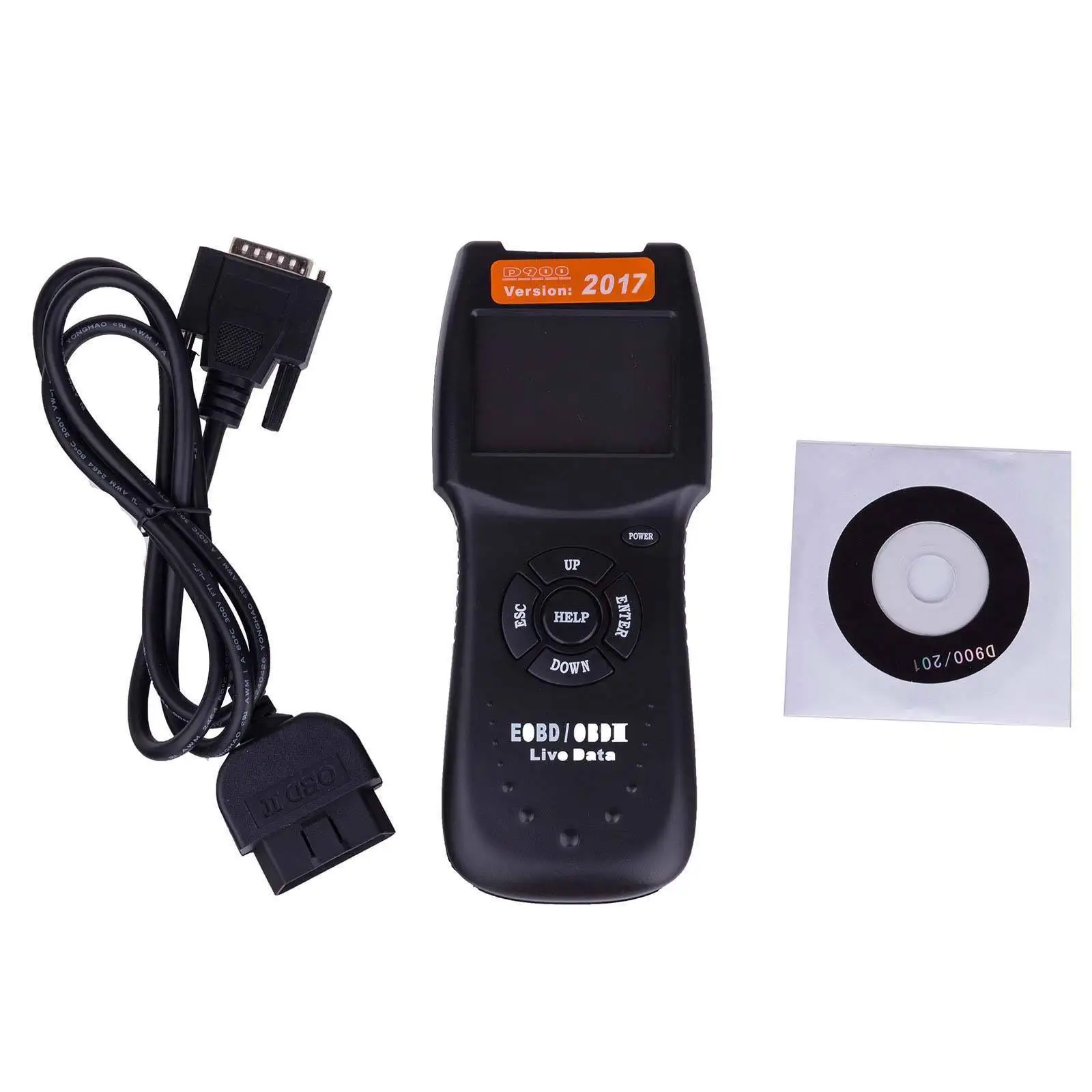 2018 версия Универсальный D900 OBD2 сканер двигатель автомобиля D900 OBD II код читателя инструмент диагностики для мульти-автомобили