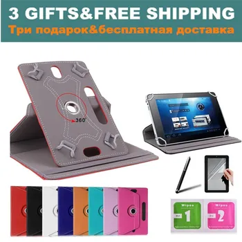 

For Lenovo Tab 2 A7-30/A7 30 7" inch 360Degree Rotating Universal Tablet PU Leather cover case 3 GIFTS