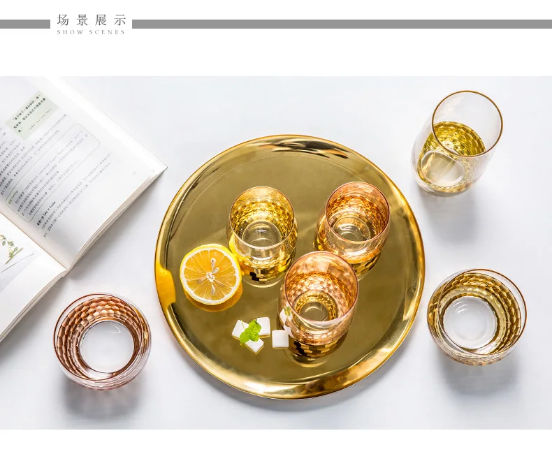 Позолоченные пивные кружки в западном и американском стиле, роскошные золотые чашки для молока/чая/фруктового сока и кружки, креативная посуда для напитков