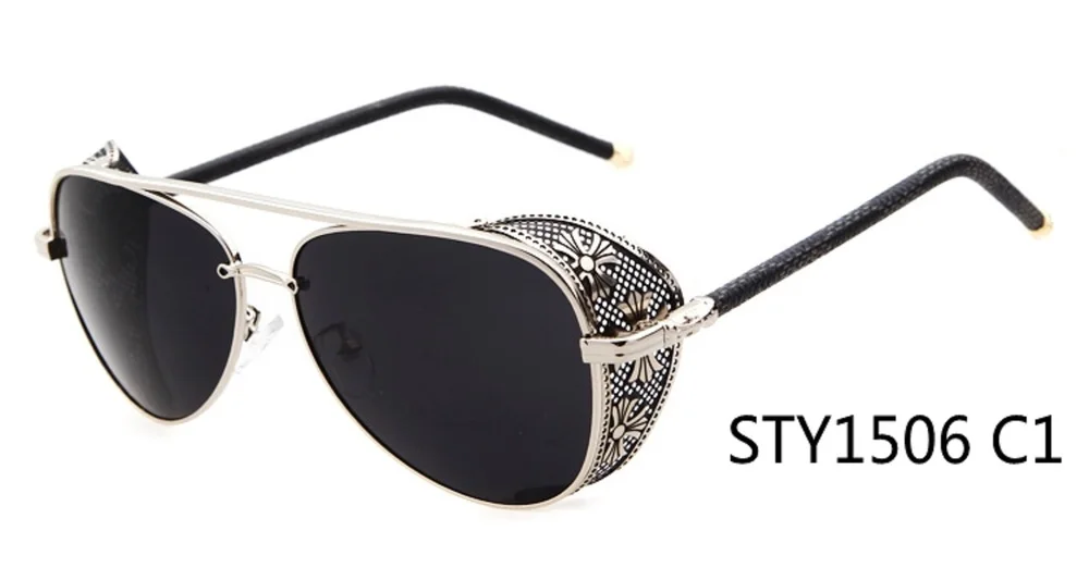 aviator sunglasses with side shields