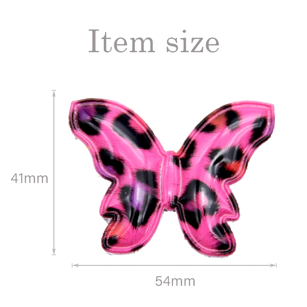 New Non-woven Back Star Cat Patch Hair Accessories For Clothes Applique Clothing Sewing,DIY Handmade Materials,25Yc6950 - Цвет: 54x41mmbutterfly