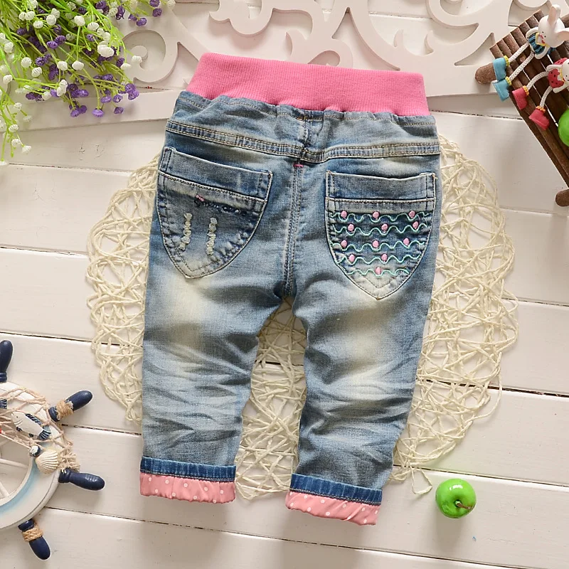 

2019 new spring children girls clothing long pants girls jeans baby clothing jeans 0-2 years