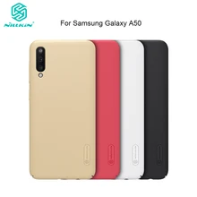 Чехол Nillkin для samsung Galaxy A50, жесткий матовый защитный чехол из поликарбоната для samsung Galaxy A50, задняя крышка с держателем для телефона в подарок