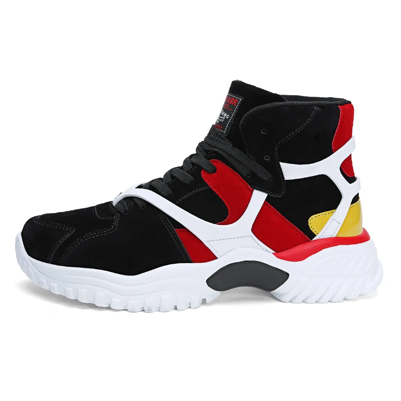 

2019 new men's shoes Spring and Autumn casual personality Korean trend Joker shoes sneakers high boots big size 39-45 Yasilaiya