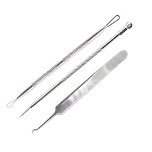 9 шт. средство для удаления угрей и угрей средство для ухода за кожей лица удаление акне прыщи средство для удаления пятен иголки из нержавеющей стали