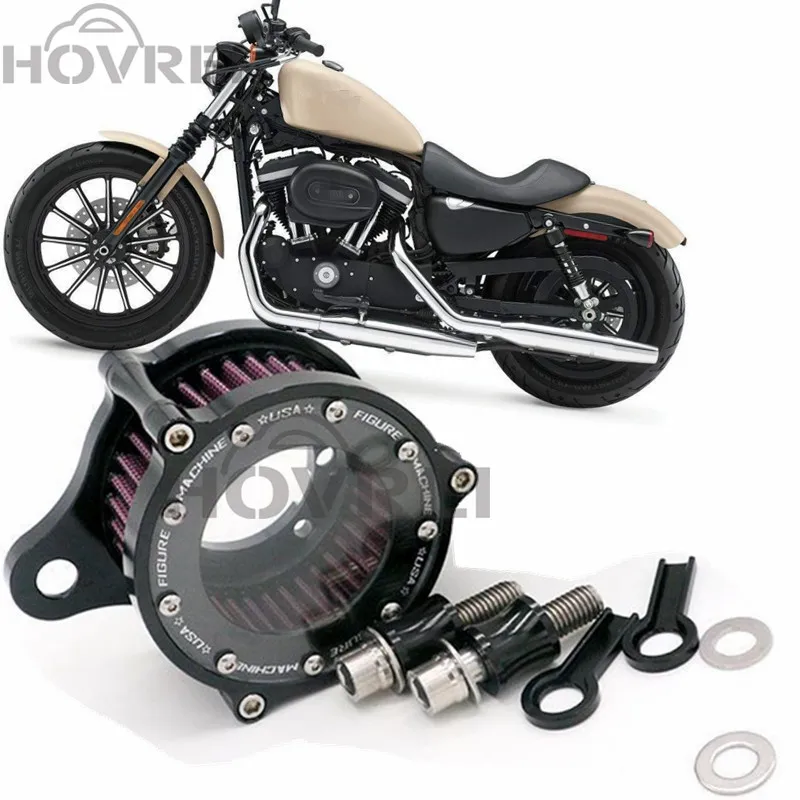 Мотоцикл аксессуары для Harley XL883/1200X48 мотоцикл модифицированный прозрачный ЧПУ Ретро воздушный фильтр воздушные фильтры системы