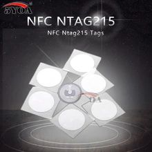50 шт. NTAG215 NFC Стикеры s тегов для tagmo всех мобильных телефонов NFC Dia.25mm Lable форум Type2 Стикеры