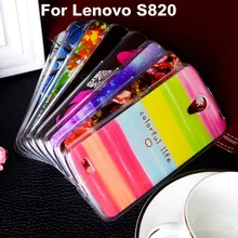 Tpu macio caso de telefone de plástico para lenovo s820 4.7 polegadas s 820 Tampa Do Telefone Para Lenovo S 820 Habitação Shell Capa Do Casco escudo