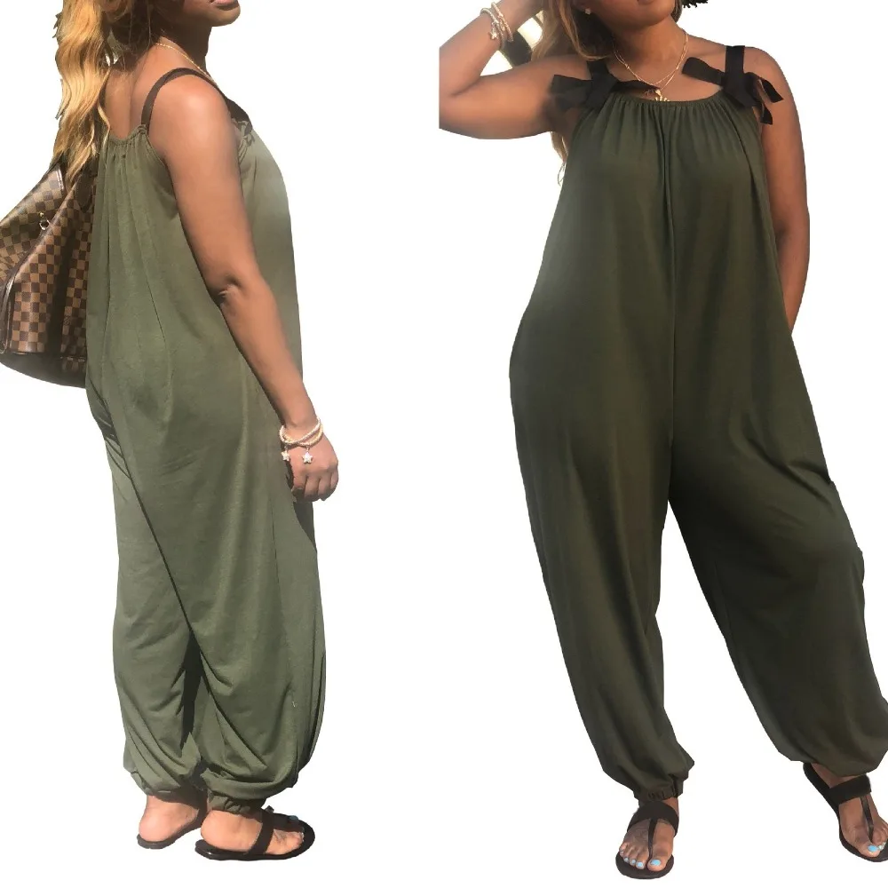 مثير سباجيتي الأشرطة حللا و السروال القصير للنساء زائد حجم فضفاض ارتداءها Combinaison فام مثير سباجيتي الأشرطة حللا و السروال القصير للنساء زائد حجم فضفاض ارتداءها Combinaison فام