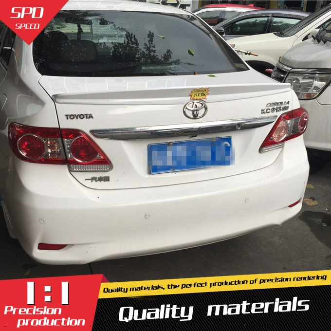 

For Taiwan STLY Corolla Spoiler ABS Material Car Rear Wing Primer Color Rear Spoiler For Toyota Corolla Spoiler 2006-2013