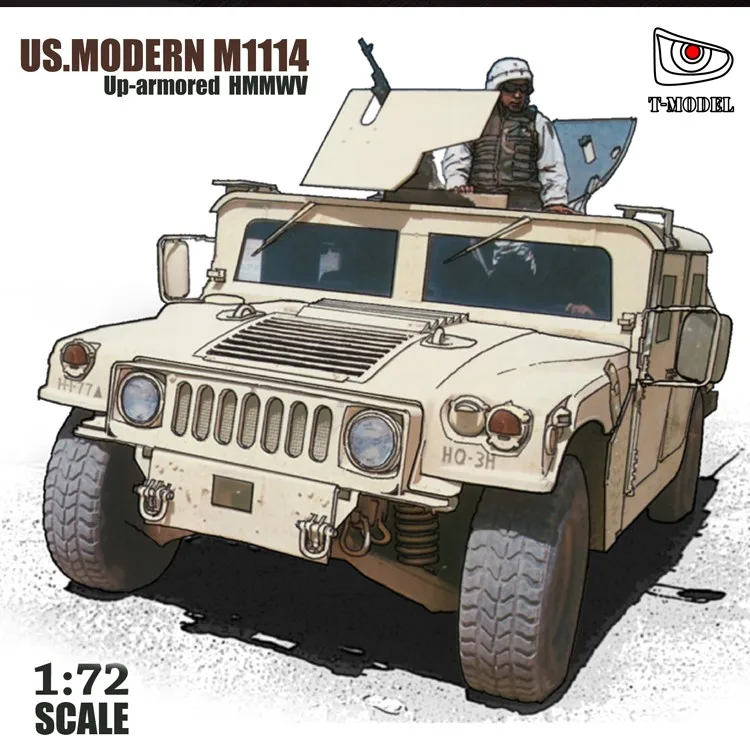 Новое поступление 1: 72 Scable US Army Jeep модель автомобиля Buidling Kit Assemly комплект Танк модель DIY Up-Armored модель джипа