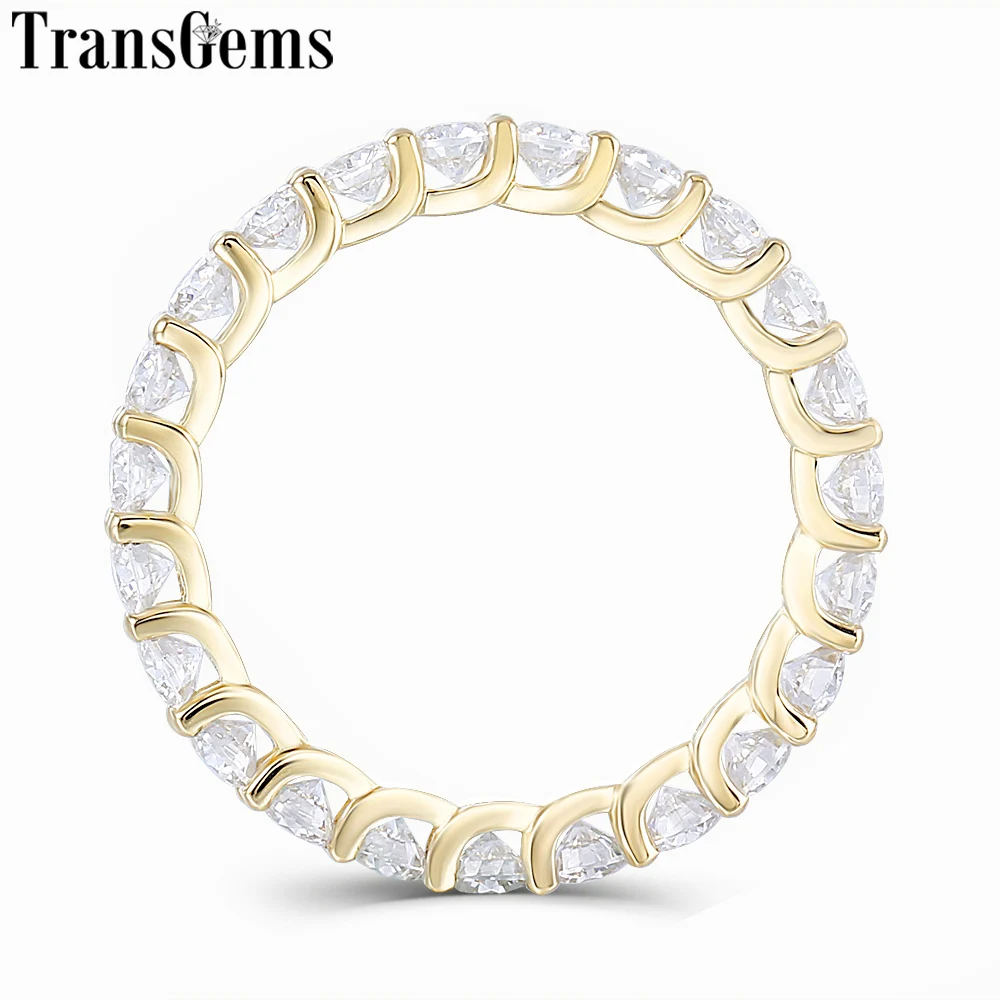 Браслет transsnaite Eternity для свадьбы 14K 585 желтое золото 2 8 мм|Кольца| |