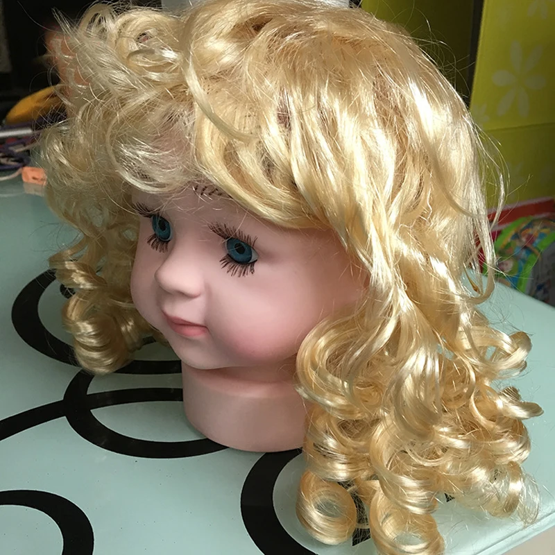 Big Boy and Girl Face Models Children Mannequin Manikin Head for Wig Hats Display Show Stand Model Mannequins (3)